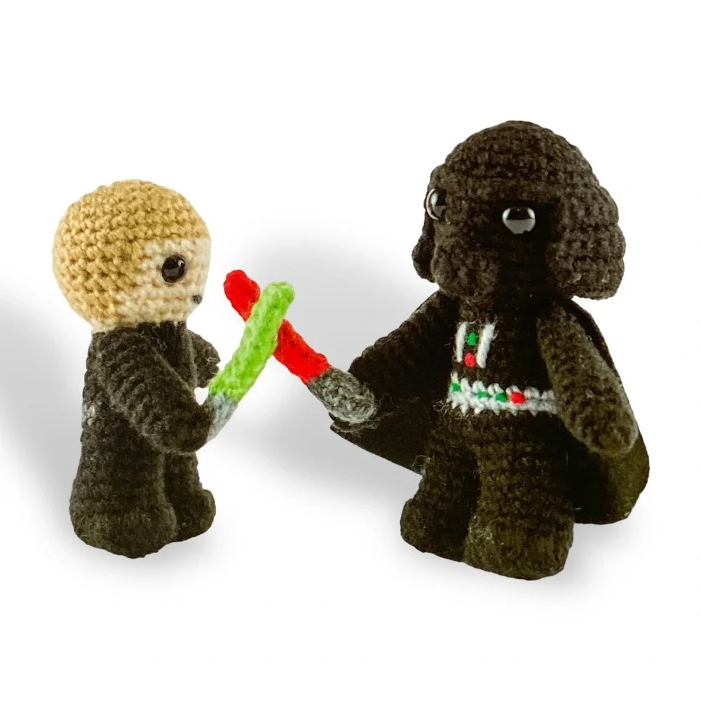 Star Wars CROCHET KIT 12 Characters Yoda Storm trooper Darth Vader Luke Han R2D2